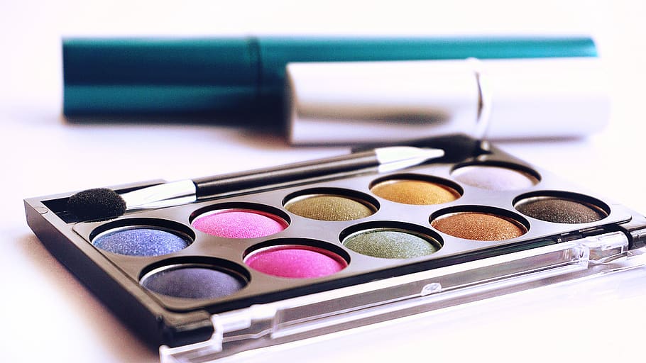 cosmetics, makeup, make up, eyeshadow, eyeshadow pallet, make-up, beauty product, palette, multi colored, fashion