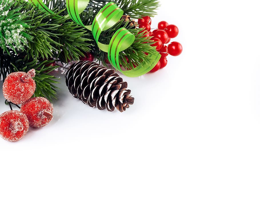 cono de pino marrón, año nuevo, navidad, vacaciones, fondo, árbol de navidad, decoraciones, brillante, postal, guirnalda