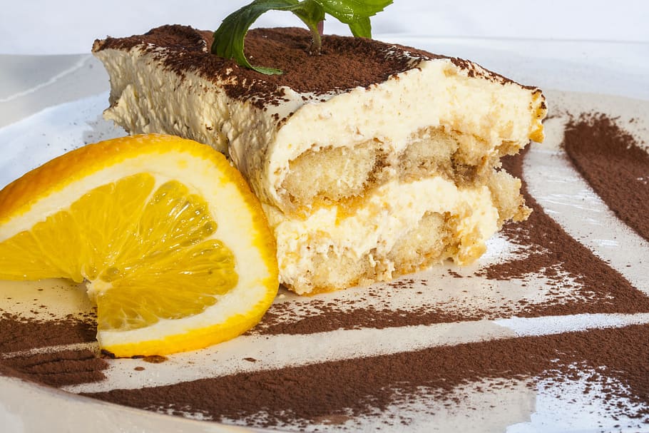 sliced lemon, cake, lemon, sweet, tiramisu, candy, chocolate, food, unhealthy eating, photography
