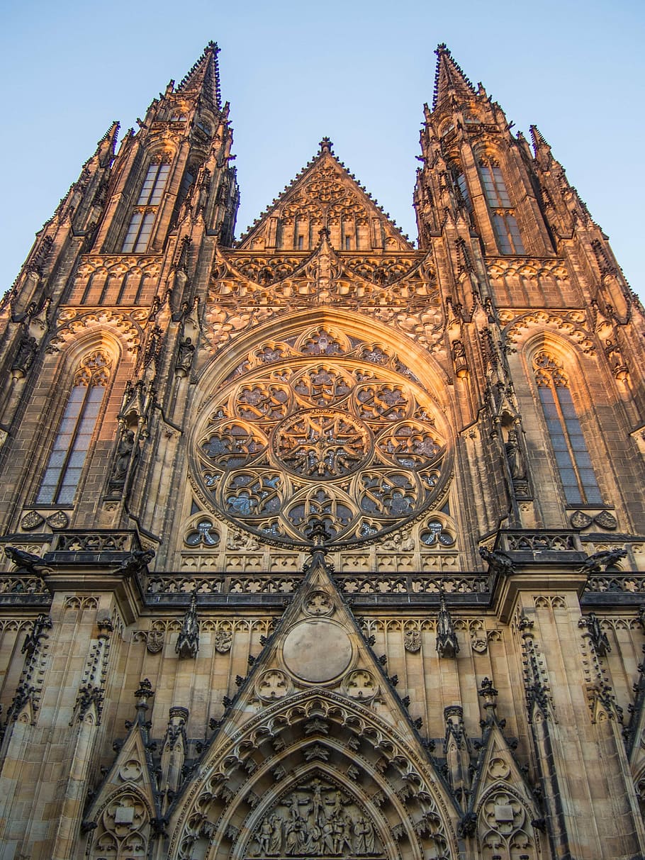 cathedral, church, christianity, historical, history, monument, architecture, czech republic, old, st