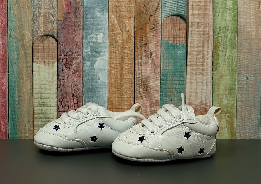 toddler, white-and-black, star, print, low-top, sneakers, baby shoes, cute, small, children's shoes