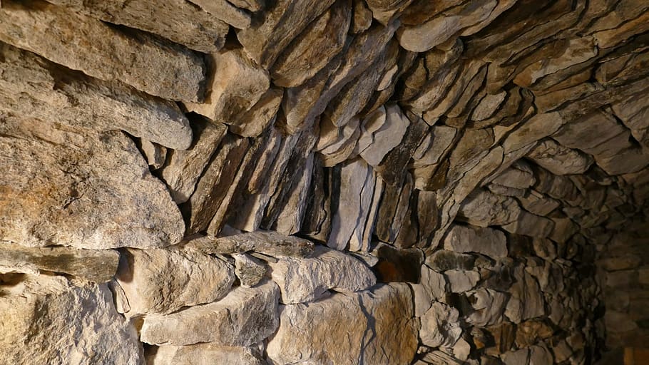 bóveda, la bodega abovedada, piedras, arte de construcción, pasaje, roca, roca - objeto, sólido, formación rocosa, ninguna gente