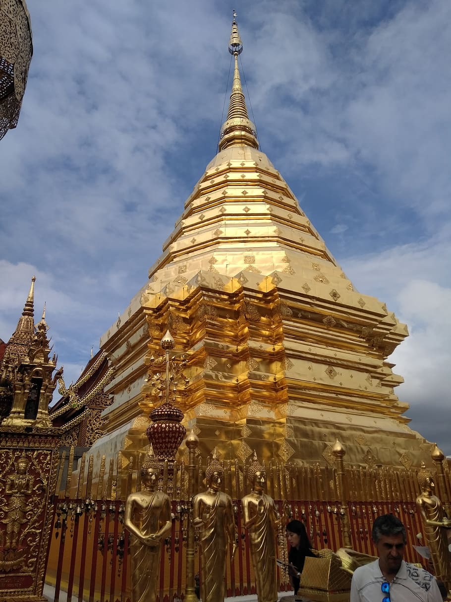 Wat Phra That Doi Suthep, Tailandia, Bangkok, estructura construida, creencia, arquitectura, religión, exterior del edificio, lugar de culto, cielo
