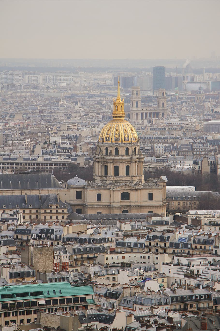 paris, kota, notre, damme, dome, arsitektur, carrion, invalides, view, paniramic