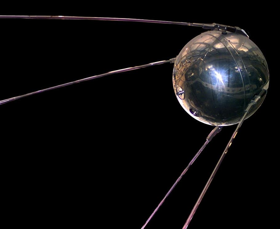 sputnik, satellite, astronautics, nasa, cosmonautics, space flight, space travel, aerospace, technology, sphere
