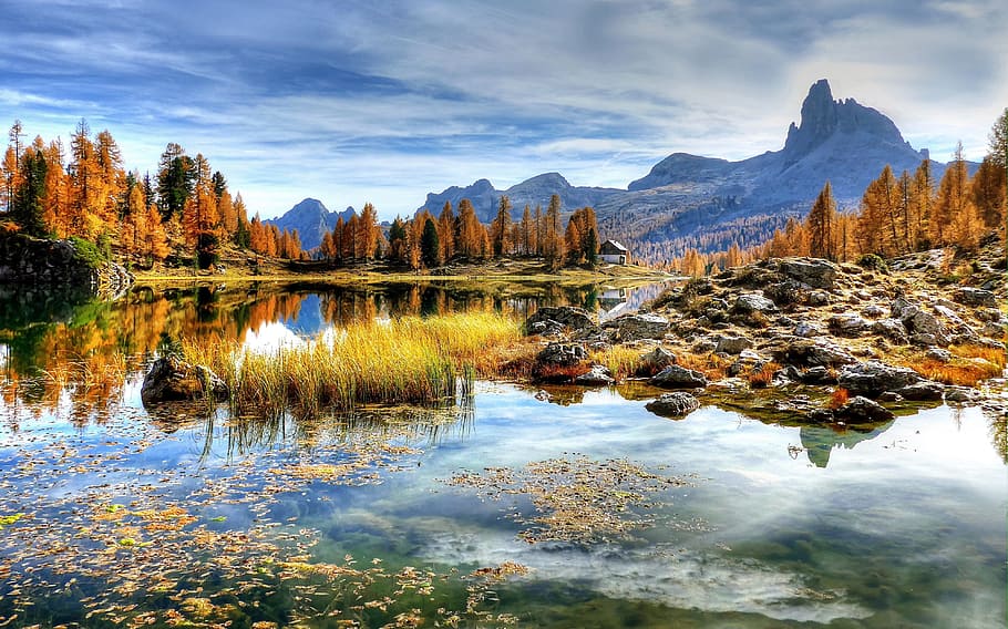 mountain, lake photography, dolomites, mountains, italy, alpine, view, nature, panorama, landscape