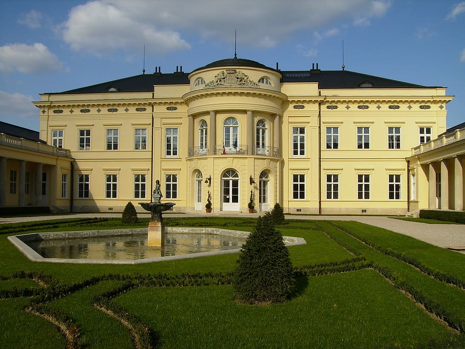 fehérvárcsurgó, castillo de károlyi, condado de fejér, hungría, castillo, jardín, mór, arquitectónico, edificio, ecléctico