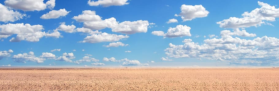 sand, desert, sky, landscape, the background, view, summer, heat, sandy, dry