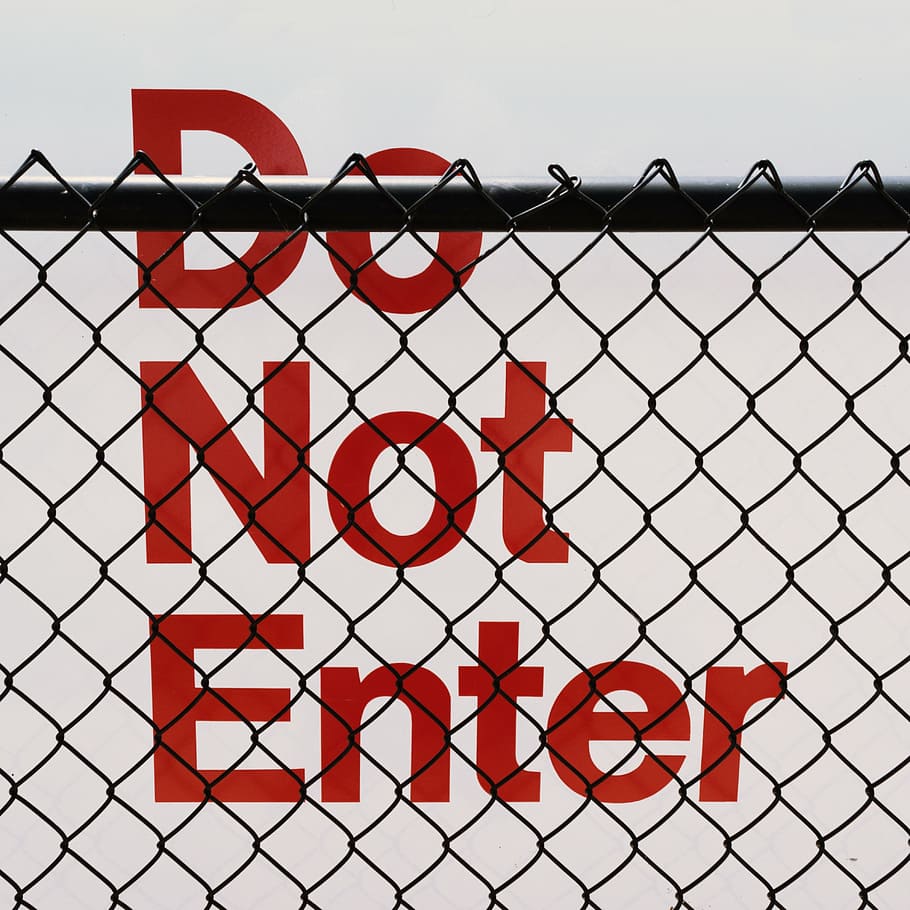 sign, do not enter, red, danger, warning, white, forbidden, stop, caution, street