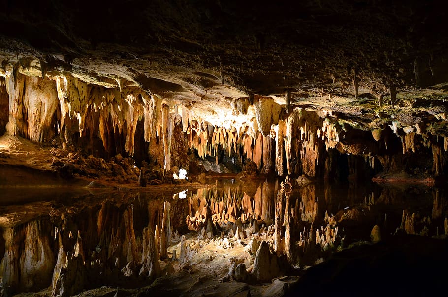 foto da caverna, caverna, subterrânea, geologia, estalactite, geológica, estalagmite, água, escuro, subterrâneo