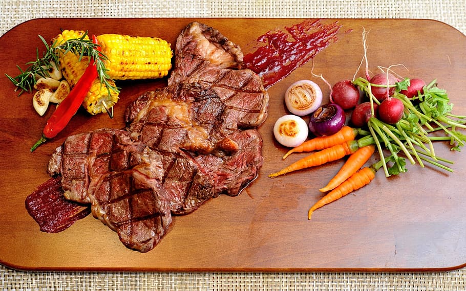 amigo, seafood, steak, food and drink, food, meat, vegetable, freshness, cutting board, healthy eating