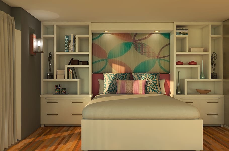 interior, furniture, bedroom, mattress, decoration, window, blanket, bedding, indoors, home interior