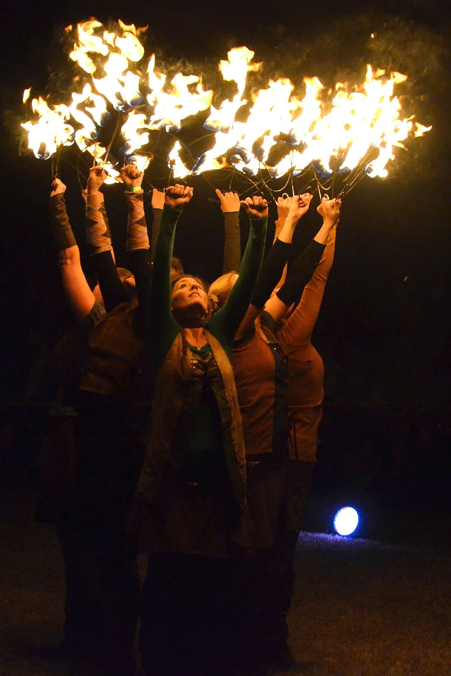 celtic festival, Fire Dance, Celtic, Festival, celtic entertainment, night, flame, burning, human body part, heat - temperature