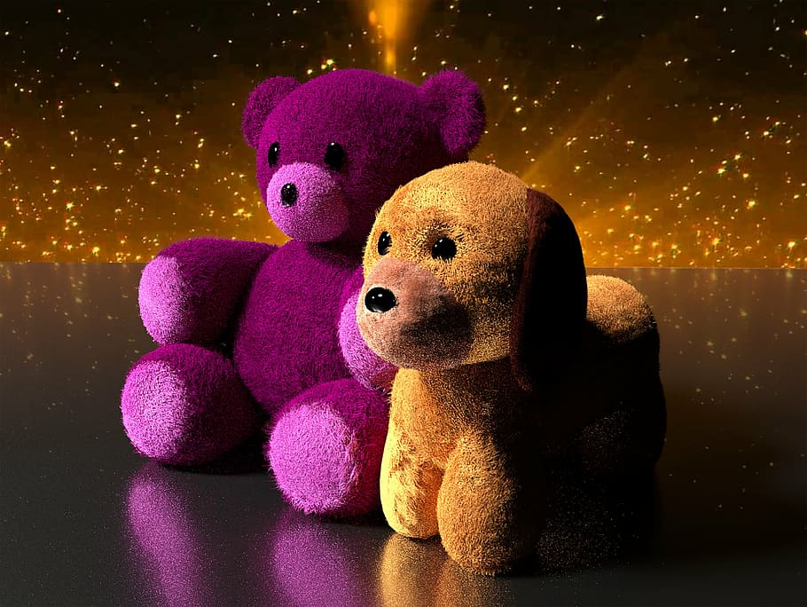 teddy bear, puppy, toys, pink, cute, stuffed, animal, dog, beauty, friendship