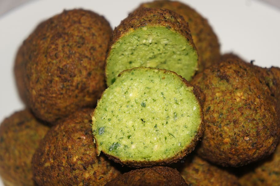 falafel, middle eastern food, chickpeas, health, food, food and drink, freshness, close-up, indoors, still life