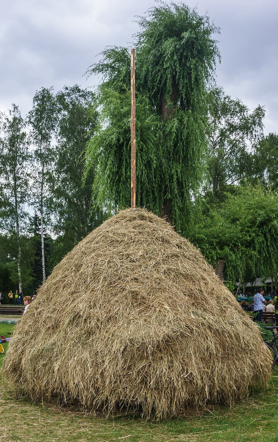hay, haystack, agriculture, nature, pile, feed, animal husbandry, country life, germany, outdoor
