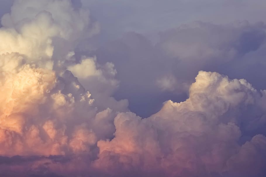 white, clouds, sunset, sky, cloudy, nature, weather, blue, cloud - Sky, backgrounds