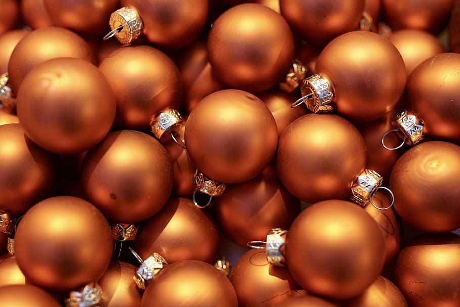 brown bauble lot, christmas balls, tree decorations, christmas, decoration, weihnachtsbaumschmuck, christmas tree, christmas ornaments, christmas decorations, advent