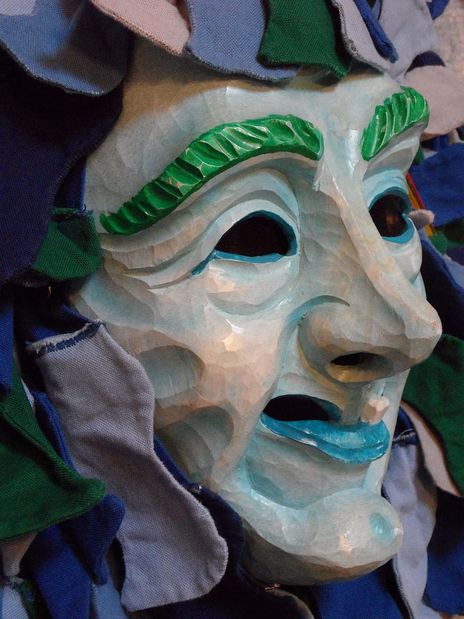 Mask, Profile, Face, Carved, Portrait, figure, fasnet, carnival, haes, fools jump