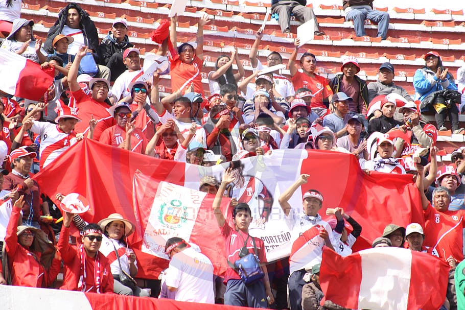peru, bolivia, peruvian fans, peace, peruvian selection, russia 2018 qualifiers, diego vertiz, crowd, large group of people, group of people