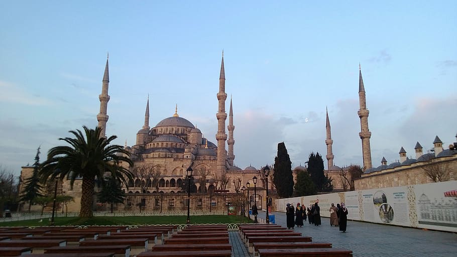 bangunan, Grand, Arsitektur, Istanbul, Turki, katedral, foto, masjid, domain publik, islam