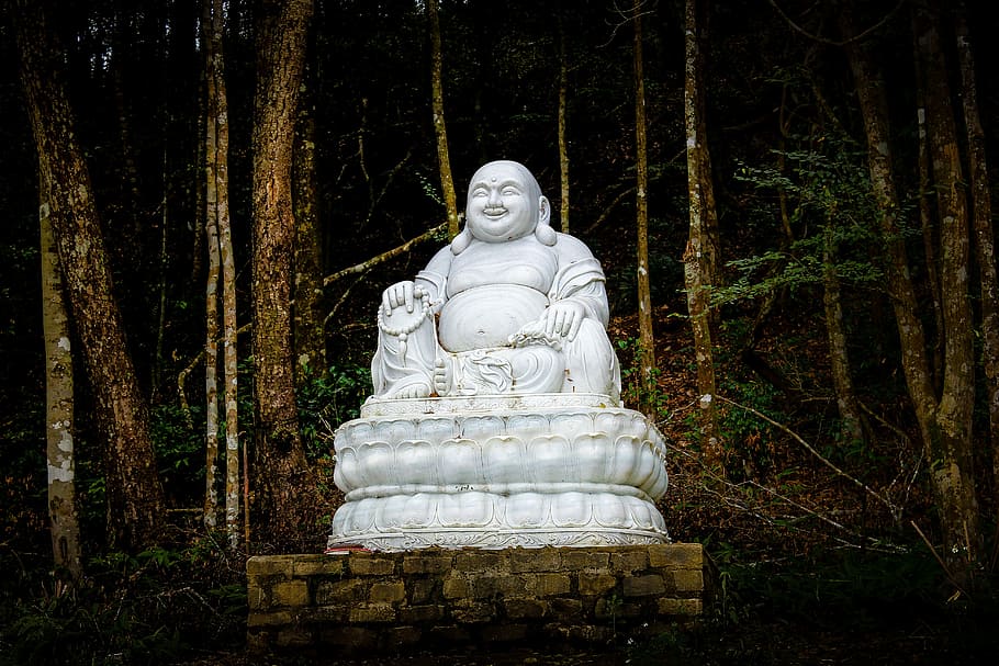 laughing buddha statue, buddhist, statue, buddhism, religion, temple, buddha, asia, religious, travel