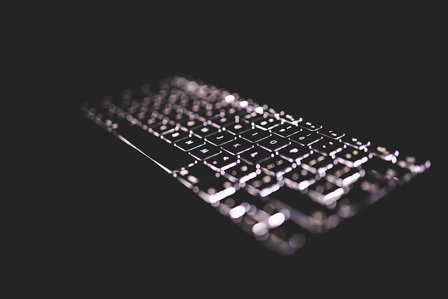 illuminated keyboard, Illuminated, Keyboard, technology, computer, internet, computer Keyboard, data, backgrounds, pC