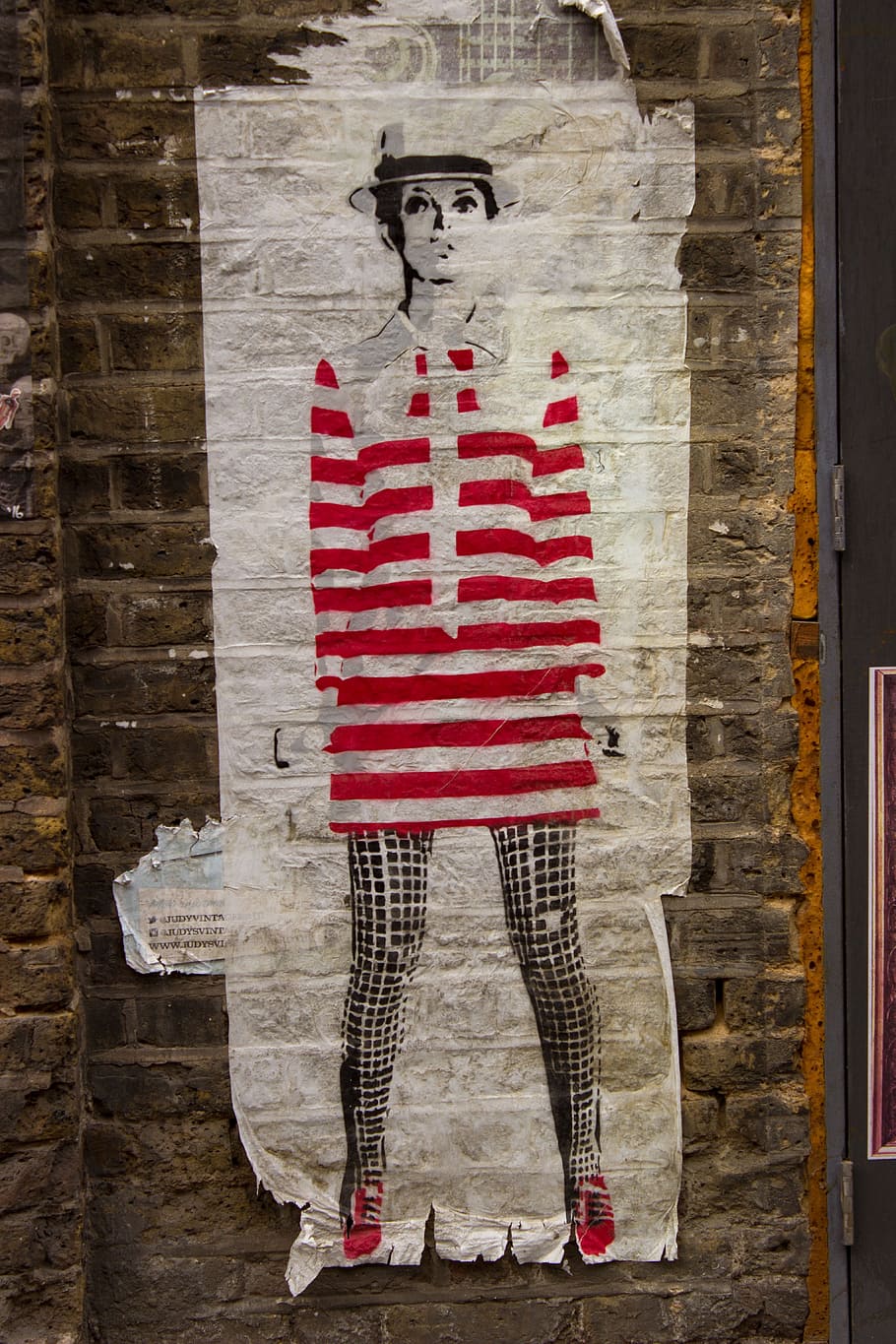 Street Art, London, Shoreditch, Eastend, street art, london, brick lane, street, art, full length, one person
