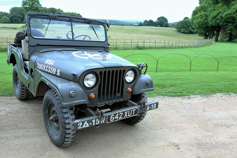 willys jeep, jeep, willys, green, vintage, old, military, american, automobile, transportation
