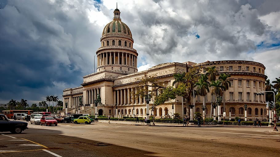 capitol, daytime, havana, cuba, capitol building, architecture, landmark, historic, city, cities