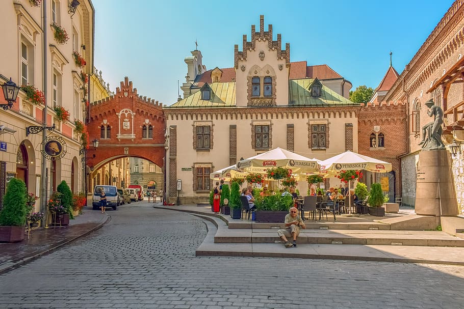 square, old buildings, architecture, city, travel, historic, tourism, urban, krakow, poland