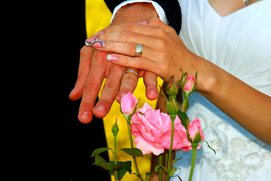 Couple, Ring, Wedding, Love, Marriage, love, marriage, engagement, human Hand, women, bride