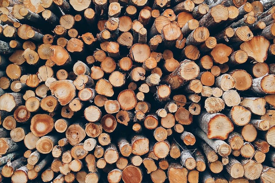 pile of log, batch, close-up, dry, firewood, forestry, logs, pattern, pile, resource