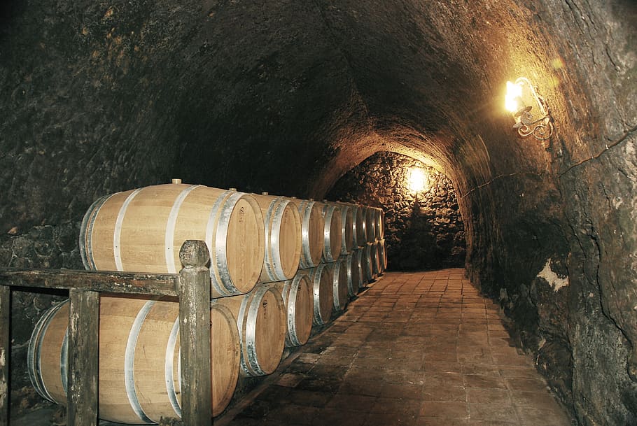 barrel drums, cave, winery, wine, ismael arroyo winery, wine cellar, cellar, barrel, wine cask, drink