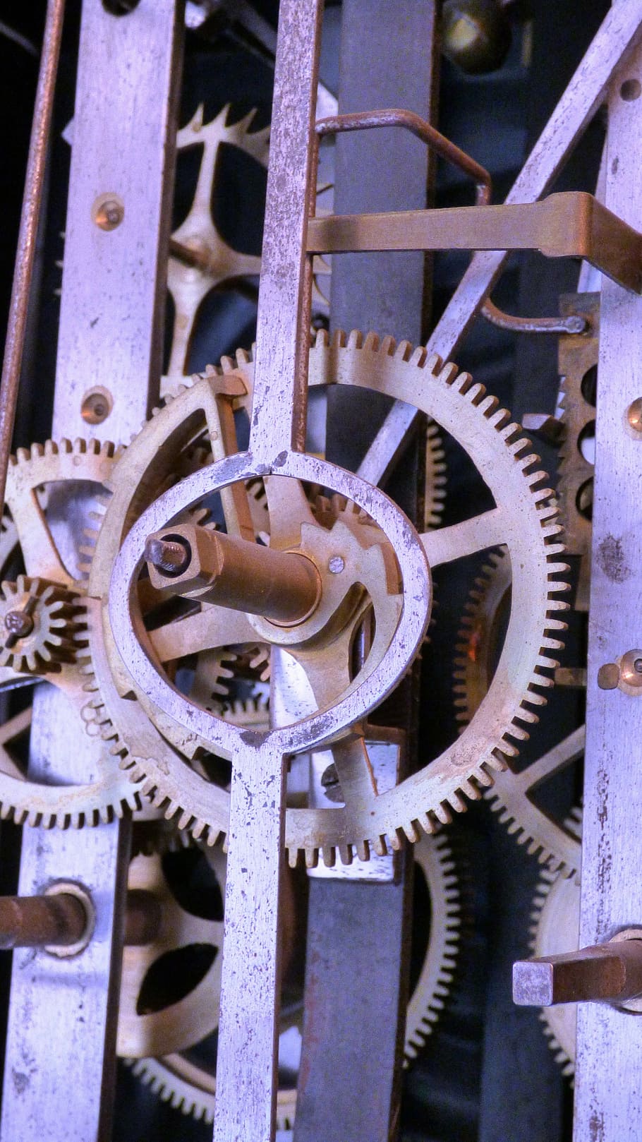 trybko, the mechanism of, gear, mechanics, clock, watch, machine part, machinery, metal, equipment