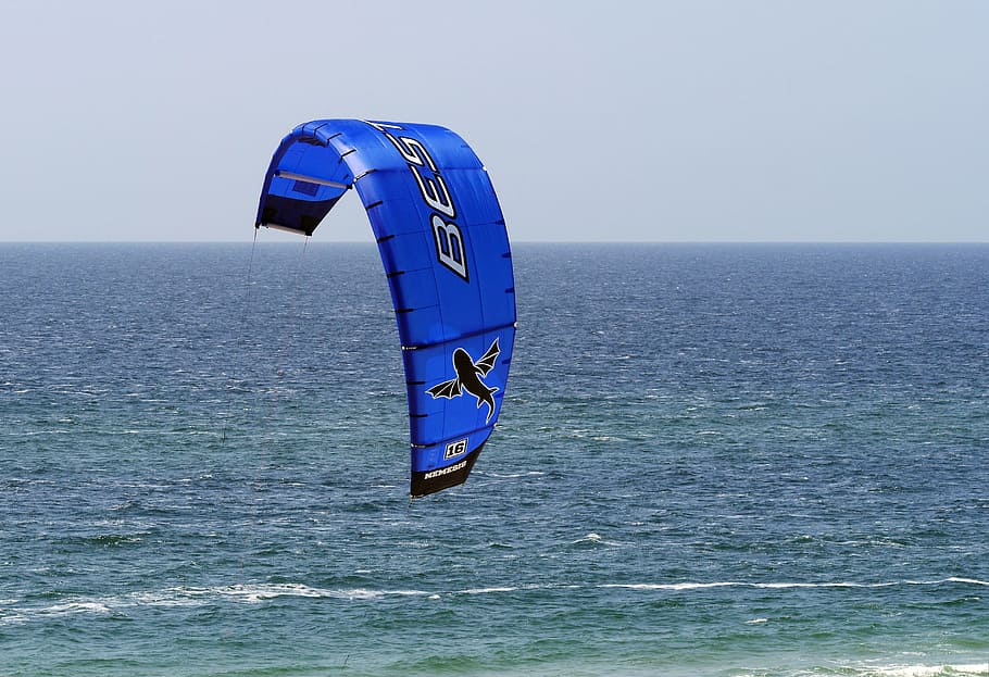 kytesegel, north sea, horizon, beach, water sports, kyten, surf, wind surfing, kytesurfen, coast