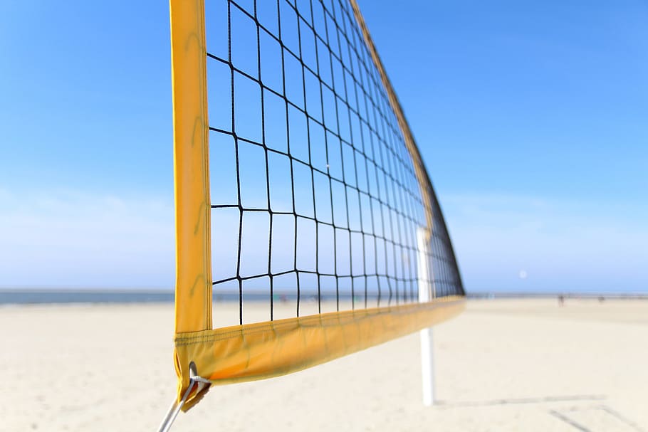 net, sandy, beach, Volleyball, sandy beach, various, sport, sports, outdoors, sky