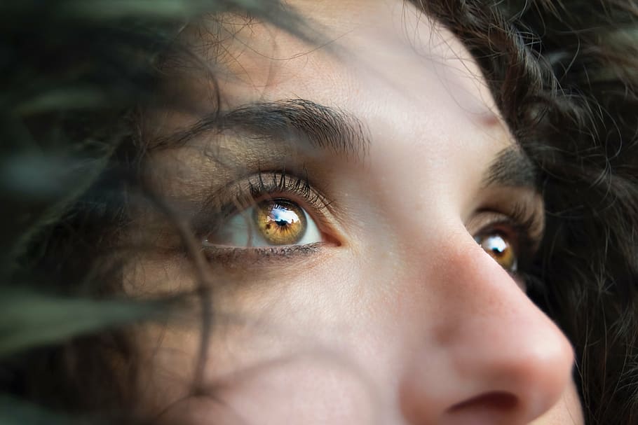 close, photography, woman, face, brown, eyes, people, lady, pupil, iris