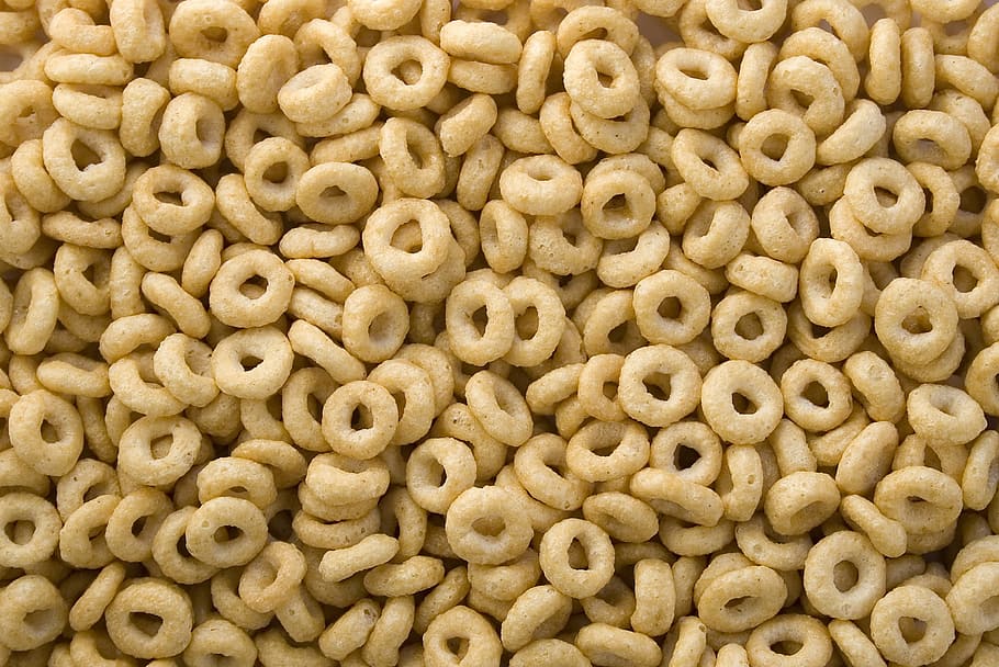 beige cereal rings, beige, cereal, rings, food, abstract, cheerios, breakfast, snack, health