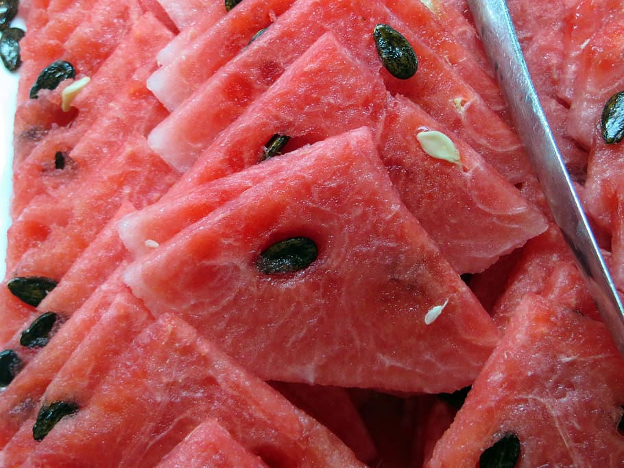semangka, buah, pip, biaya, merah, makanan, makanan dan minuman, makan sehat, bingkai penuh, kesegaran