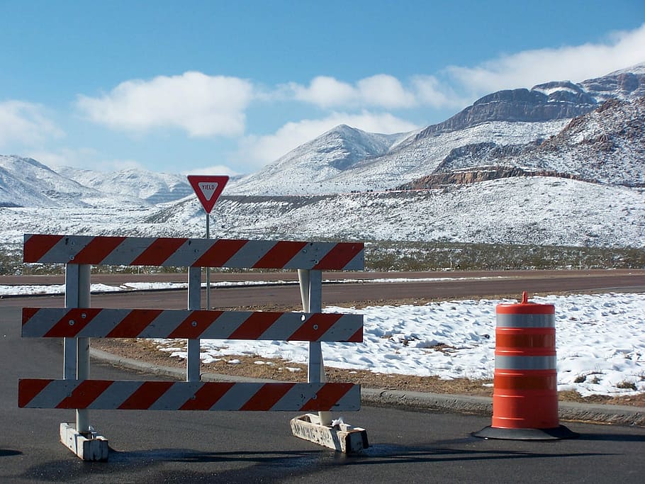 roads, Snow, El Paso, Franklin Mountains, Texas, franklin, photos, landsapes, landscape, mountains