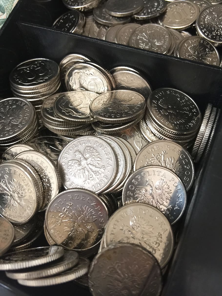 moneda de plata loty, caja fuerte, dinero, moneda, pagar, finanzas, oro, hacer dinero, monedas, ahorros