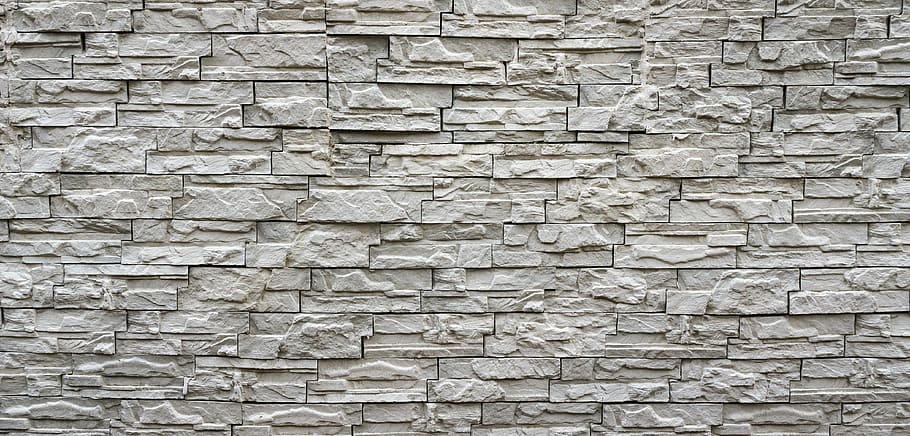 parede de tijolo cinza, tijolo, parede, interior, construção, padrão, textura, selvagem, uma linha reta, branco