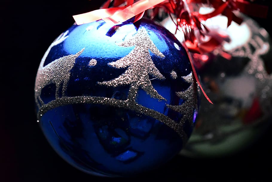 bolas de navidad, decoración, adorno, bola, fondo de navidad, navidad, feriado, azul, fiesta, celebración