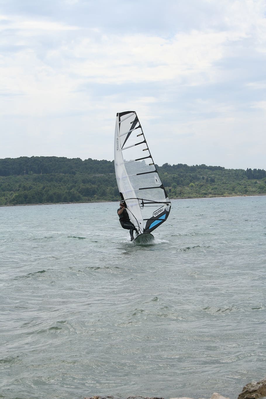windsurfing, surfer, sail, water, waterfront, sea, beauty in nature, sky, cloud - sky, nature