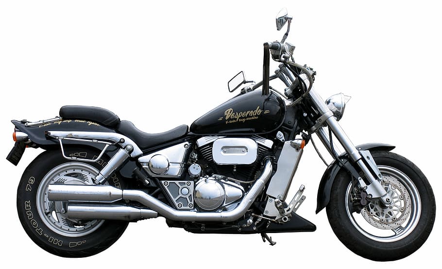 black, chrome cruiser motorcycle, vehicle, engine, wheel, wheels, motorcycle, fast, go flat out, racing