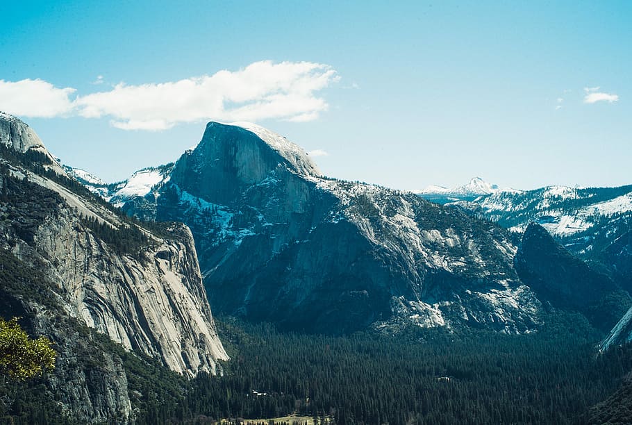 Half Dome, Yosemite, Park, Nature, yosemite, park, national, california, travel, forest, usa
