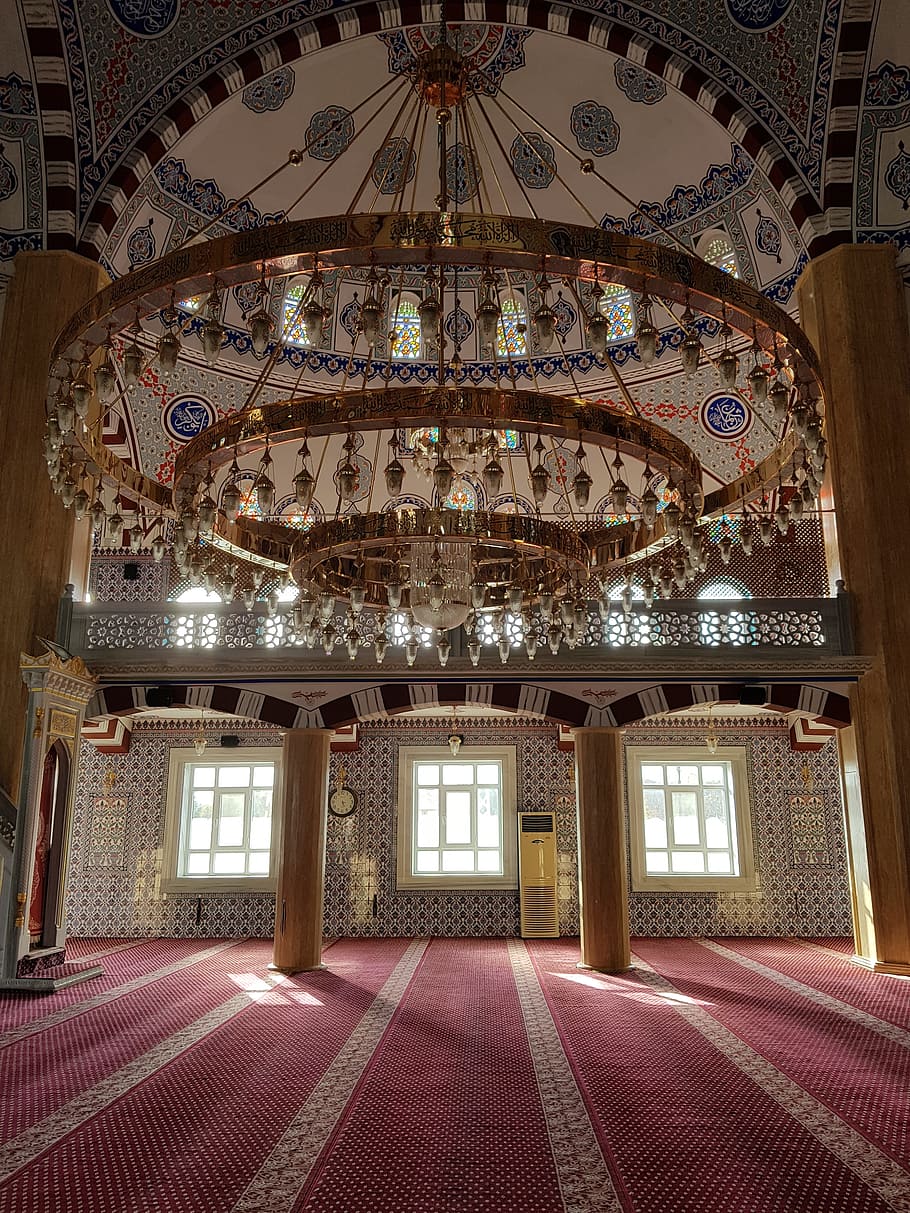 masjid, agama, candi, islam, doa, bangunan, dalam ruangan, dekorasi, perjalanan, desain