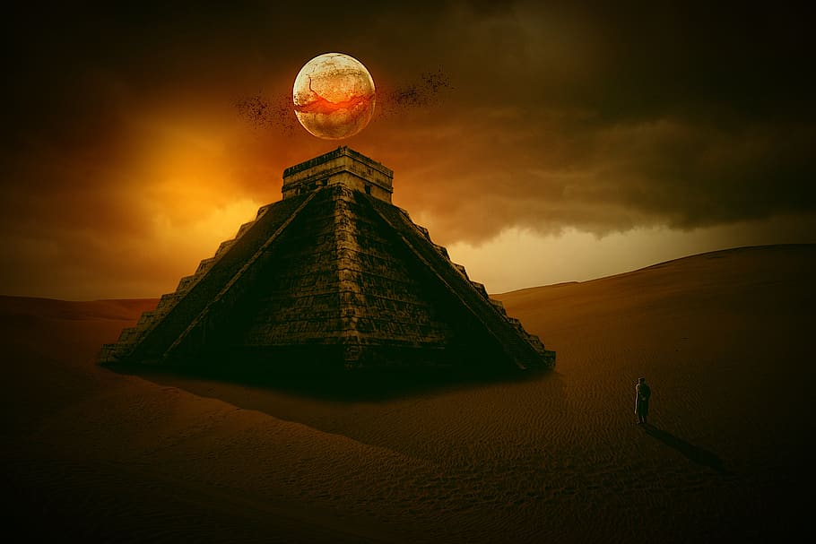 piramida, rahasia, maya, meksiko, tempat, keajaiban, pariwisata, manusia, perjalanan, langit