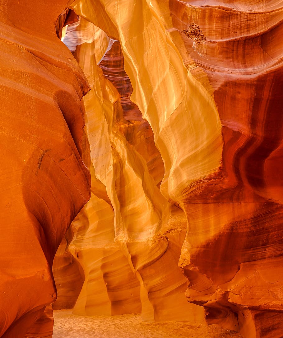 formación rocosa beige, paisaje, parque nacional, utah, juego de colores, naranja, ocre, piedra arenisca, cañón, lugares de interés